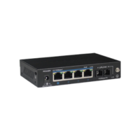 4 ports PoE optic switch